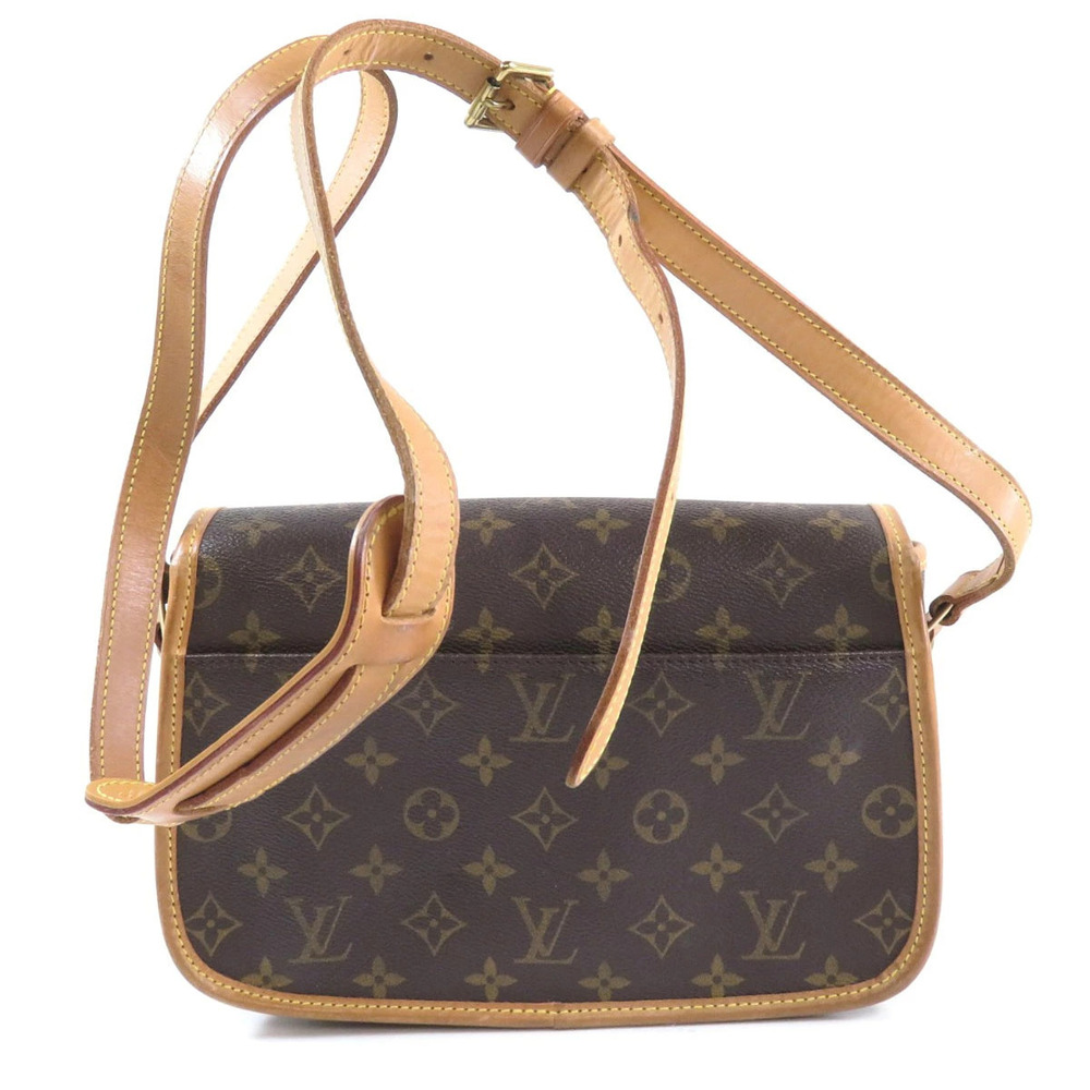 Louis Vuitton Canvas Monogram Bag Sologne Shoulder Brown